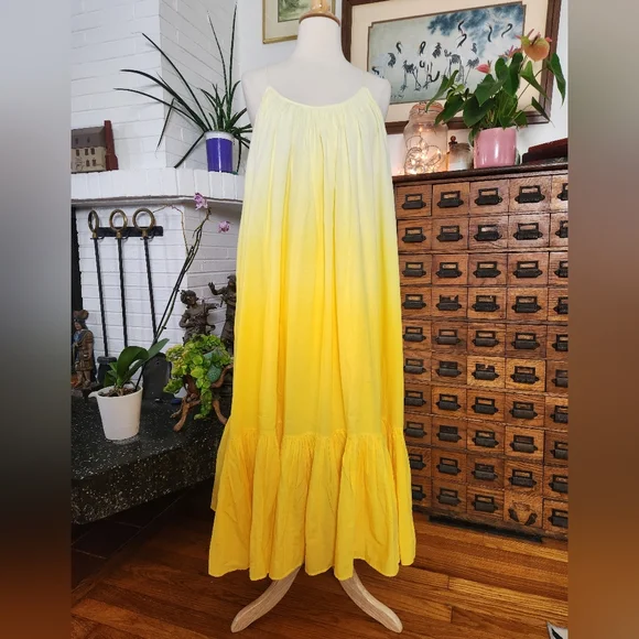 NWT RHODE Lea Dress In Yellow Ombre Size Small - Picture 7 of 15